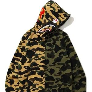 1st Camo Half Shark Hoodie